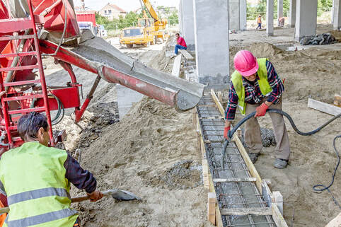 workers on the construction site